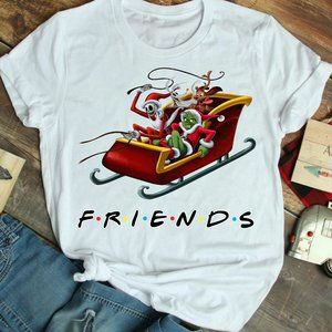 Friends Jack Skellington And Grinch Shirt, Friends Christmas Shirts